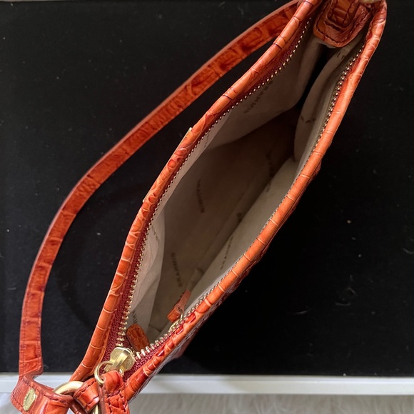 Brahmin Melbourne Tulle Mini Bag.  Orange - Picture 6 of 16